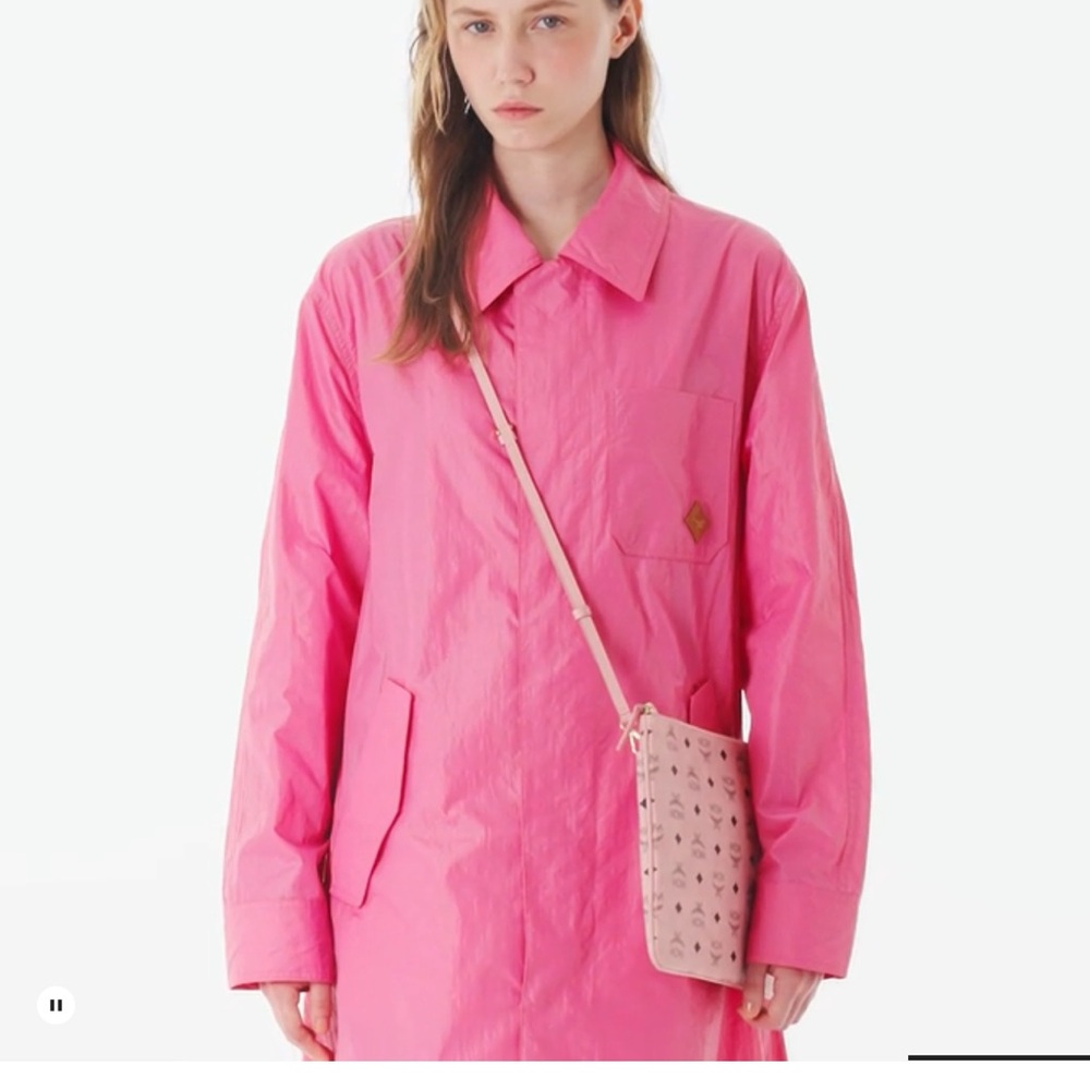 MCM Pink Monogram Crossbody